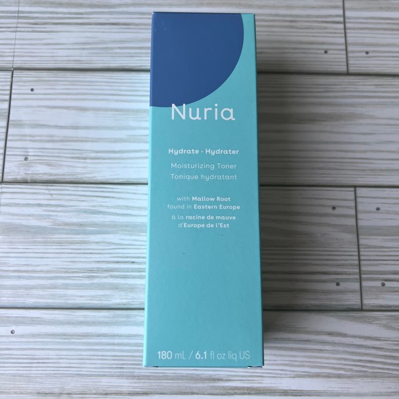 NEW Nuria Hydrate Moisturizing Toner + Replenishing Biocellulose Maskface Care - Picture 7 of 11